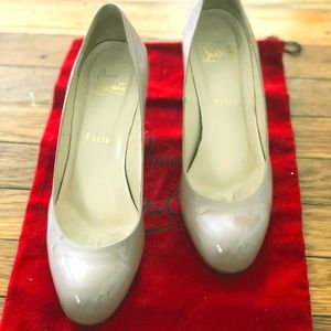 Christian Louboutin Nude Patent Pumps
